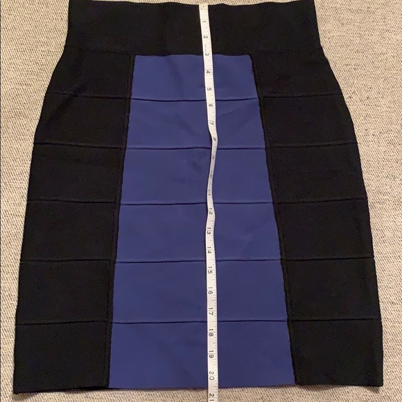 NWOT BCBGMAXAZRIA two toned bandage pencil skirt - Picture 7 of 7